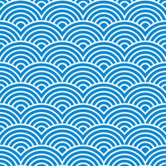 Seigaiha Traditional Japanese Wave Pattern