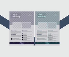 Modern Vector Travel Poster template