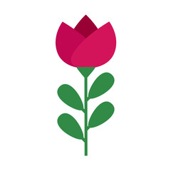 Spring flower icon vector. Flower illustration sign. Garden symbol. Greenhouse logo.