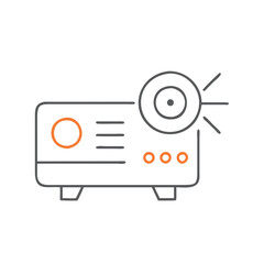 Fototapeta premium A modern projector delivering vibrant presentations in a professional setting, showcasing technology for effective communication, used in meetings and educational environments.