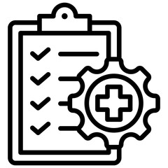 Health And Safety Compliance Icon Lineal Syle