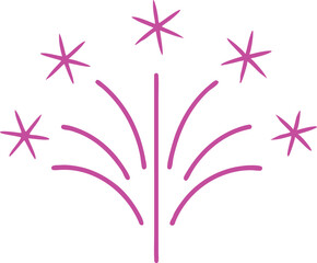 fireworks celebration art vector icon .eps