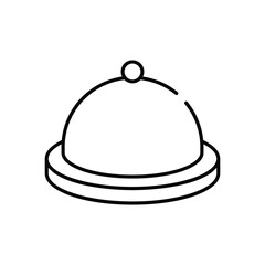 Food Tray vector icon stock illustration