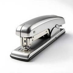 High-Quality Silver Stapler Against a White Background