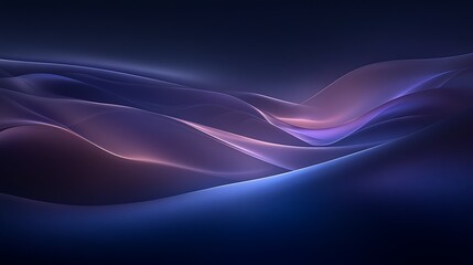 Abstract dark blue and purple wave background.