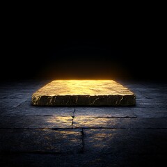 Gold Platform Display
