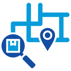 Inventory Tracking Icon Dual Tone Color Style