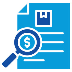 Inventory Valuation Icon Dual Tone Color Style