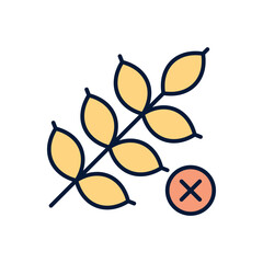 Gluten Free Vector icon