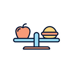 Balanced Diet Vector icon