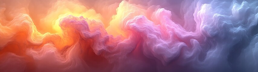 Fototapeta premium Colorful and swirling abstract clouds showing various shades of color