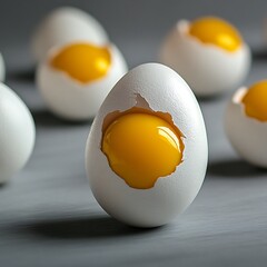 Eggs on Gray Surface