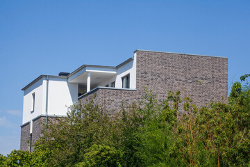 Modernes Wohngebäude, Findorff, Bremen, Deutschland