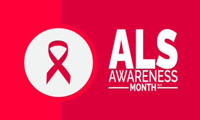 May is ALS Awareness Month. raising awareness about Amyotrophic Lateral Sclerosis, a rare neurological disease affecting nerve cells. Ideal for social media posts, banners, posters, awareness campaign