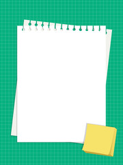 Background illustration. Torn note background illustration. Background vector illustration for school, students.