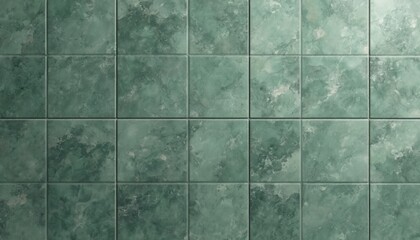 Green marble tile texture, wall or floor background. Seamless tileable pattern ideal for home decor design, bathroom interior, kitchen style. Stone surface structure provides natural material, luxury.