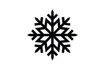 Snowflake icon on white background