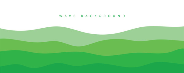 abstract green wave background