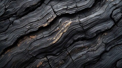 Black and gold cracked texture.