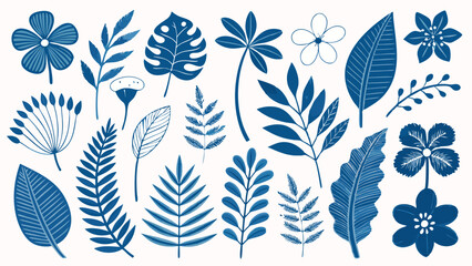 Vector simple minimal illustrations, simple wavy and groovy. hand drawn naive style, flowers and plants, floral botanic design templates, frames and modern wall art prints, posters