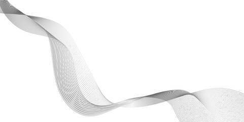 Fototapeta premium Modern abstract glowing wave line background, banners or posters, the concept of minimalist technology, abstract background with multicolored curly lines, abstract grayscale black waves line design.
