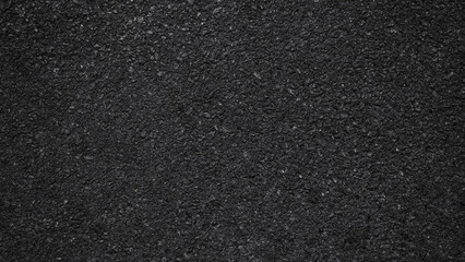 Surface grunge rough of asphalt, Seamless tarmac dark grey grainy road, Texture Background, Top view	