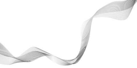 Modern abstract glowing wave line background, banners or posters, the concept of minimalist technology, abstract background with multicolored curly lines, abstract grayscale  black waves line design.