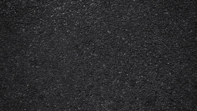 Surface grunge rough of asphalt, Seamless tarmac dark grey grainy road, Texture Background, Top view	