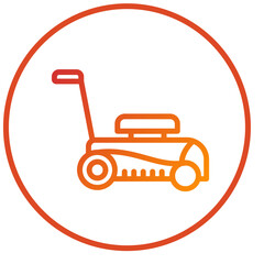Vector Design Lawn mower Icon Style