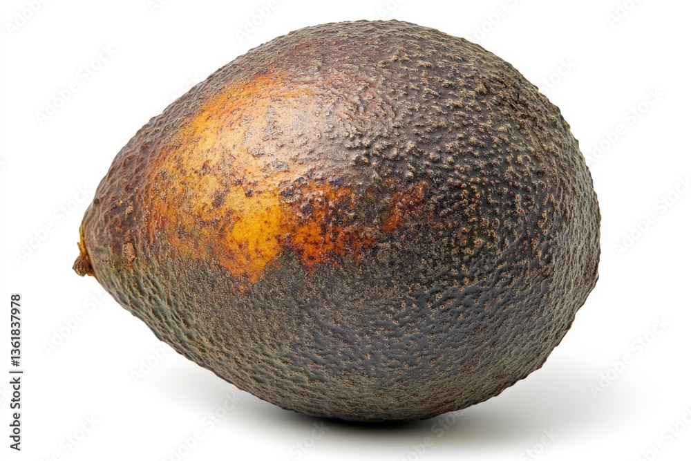 Poster ripe avocado showcasing its bumpy texture and rich color ideal for healthy dishes and snacks