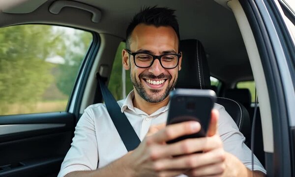 Distracted Driving &ndash; Man Texting While Driving, A Dangerous Risk