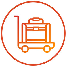 Vector Design Airport Cart Icon Style