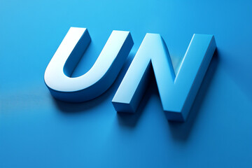 The blue text is "UN".