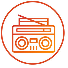 Boombox Icon Style