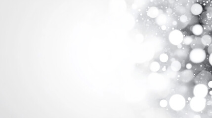 Abstract White Bokeh Light Background