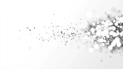 White Sparkling Abstract Light Particles Background