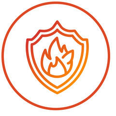 Fire Shield Icon Style