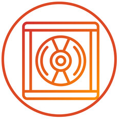 Compact Disk Icon Style