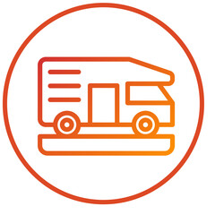 Camper Van Icon Style