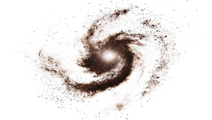 an abstract representation of a spiral galaxy showcasing swirlin