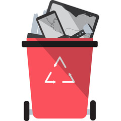  Recycling Bin Illustration