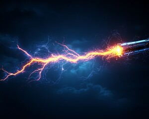 Electric Discharge at Night