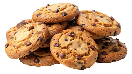 A Delicious Stack of Warm Chocolate Chip Cookies Ready to Eat