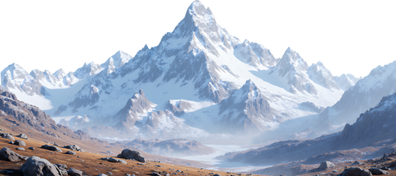 Abstract Mountain Range Halftone Pattern with Transparent Background
