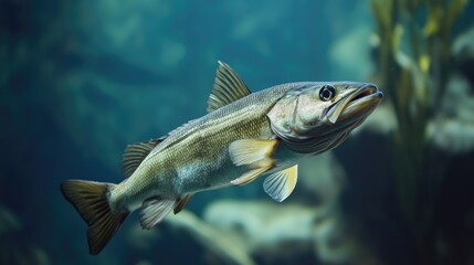 Fototapeta premium Snook Fish: A Powerful Predator of the Tropical Seas