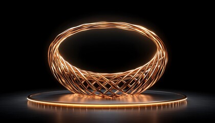 Golden Oval Display Platform