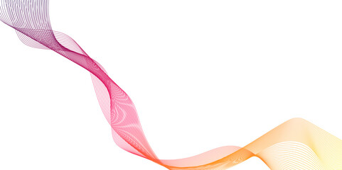  Pink curly ribbon isolated on white Pink ribbon symbolizing breast cancer awareness, colorful Line art striped graphic template with stripes, modern white flowing wave lines and glowing moving lines,