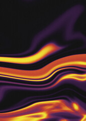 Purple yellow black fluid gradient abstract blurred grainy background texture. Digital grain dust soft noise effect pattern. Nostalgia, vintage, 80s, 90s style. Cover, Poster, Banner vertical backdrop