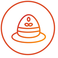 Farming Hat Icon Style