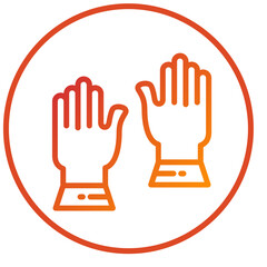 Hand Gloves Icon Style